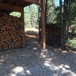 Split log wood cache should last quite a while.