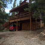 View of the cabin front looking West.