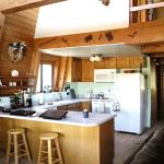 Small kitchen is very usable and has all the conveniences.