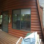 Older photo of front deck.  Recently covered but needs some TLC.